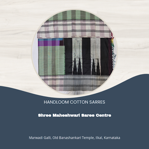 "Experience the finest handloom cotton saris from Ilkal, Karnataka, at Shree Maheshwari Saree Cen… post image