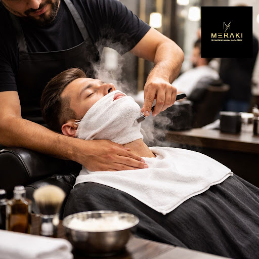 Experience the luxury of a classic hot towel shave combined with modern men’s grooming at Meraki… post image