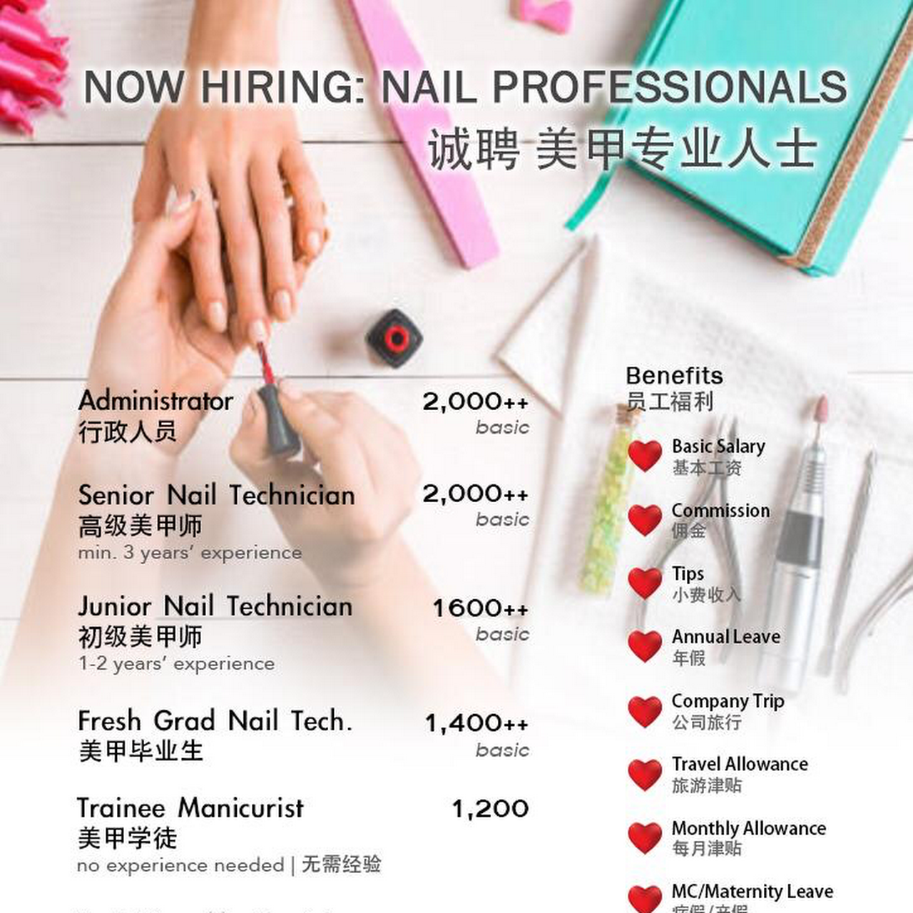 NA Nails City Square Nail Salon in Johor Bahru