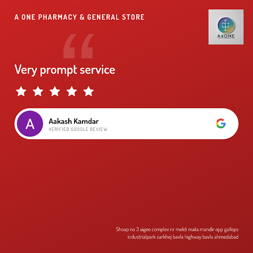 Aakash Kamdar raves about his experience at A one pharmacy & general store in Ahmedabad! From vet… post image
