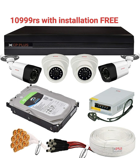 4 cctv camera setup post image