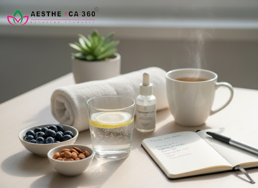 Healthy, glowing skin starts with simple daily habits. At Aesthetica360™ - Multi-Specialty Cosmet…