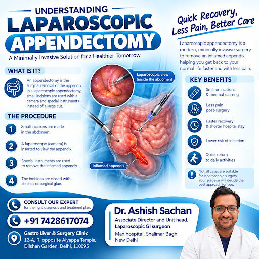 Experiencing symptoms of an inflamed appendix? Laparoscopic appendectomy is a minimally invasive…