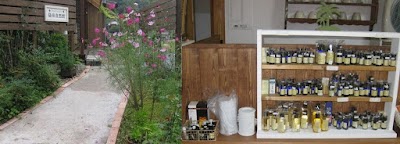 「アロマ自然館」「アロマ＆ハーブスクールなだ」