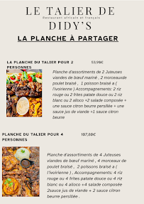 Menu LE TALIER DE DIDY'S Page 10