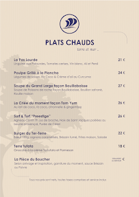 Menu Les Voiles du Grand Large Page 1