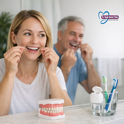 Healthy gums are the foundation of a confident smile. Daily flossing removes sticky food particle…
