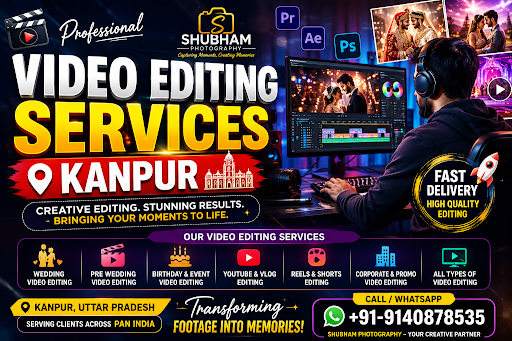 Searching for professional video editing services in Kanpur? Shubham Photography offers high-qual… post image