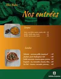Menu Chez Badia Page 1