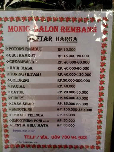 Monic Salon Rembang (khusus Wanita)