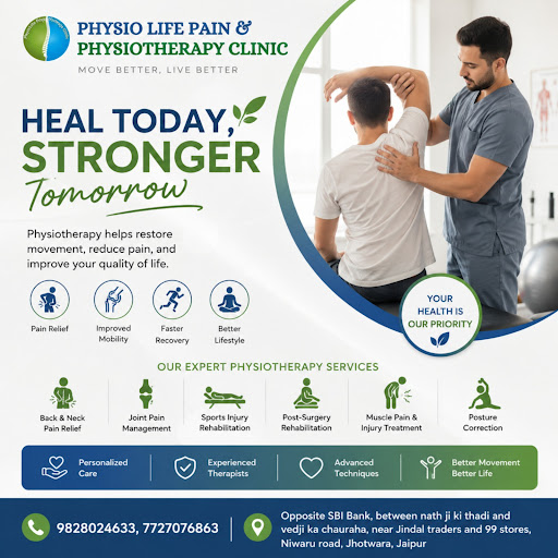 Physiolife Pain and Physiotherapy Clinic can reduce your pain and discomfort , boost overall qual… post image
