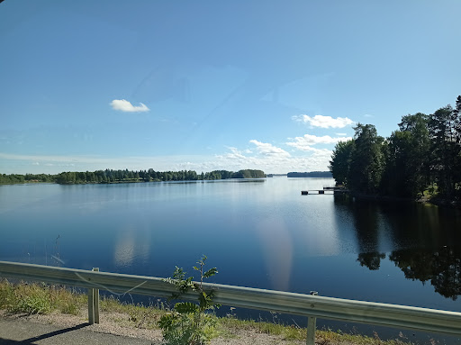 Underbar utsikt över sjön