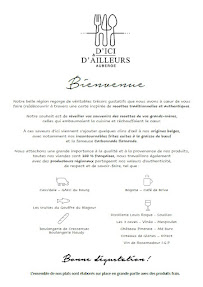 Menu Auberge d'ici & d'ailleurs - Chambres d'hôtes et restaurant Page 10