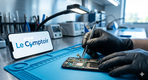 Vous nous faites confiance pour vos lave-linge et vos fours... Désormais, Le Comptoir s'occupe aussi de vos compagnons du quotidien ! 📱💻

Nous sommes très fiers de vous annoncer l'ouverture de notre nouveau service : la réparation de Smartphones, Tablettes et Ordinateurs !

Fini l'angoisse de l'écran brisé ou de la batterie qui lâche. Notre expertise en micro-électronique s'installe officiellement dans votre atelier de proximité.

🛠️ Nos services : ✔️ Smartphones & Tablettes : Écrans, batteries, connecteurs de charge, vitres arrières... ✔️ Informatique (PC/Mac) : Nettoyage, changement de clavier, boost de performance (SSD), réparation carte mère.

🎁 OFFRE DE BIENVENUE ! Pour célébrer cette ouverture, on protège votre investissement ! 👉 Pour toute réparation d'écran effectuée avant le [Date], nous vous OFFRONS la pose d'une protection Hydrogel haute résistance ! 🛡️

L'Hydrogel, c'est la protection ultime : auto-régénérante, ultra-fine et surtout incassable.

Passez nous voir avec votre appareil, le diagnostic est toujours réalisé avec le sourire ! 😉

📍 Le Comptoir – Votre expert Dépannage & Multimédia