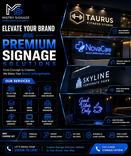 Transform your business visibility with Mistry Signage, the trusted name for signage solutions in… post image