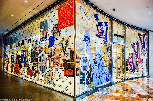 The Louis Vuitton pop-up store in the Brookfield Place mall in New