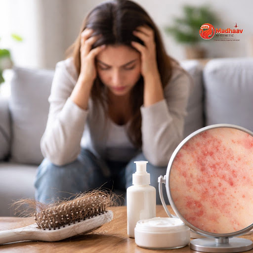 Stress doesn’t just affect your mood – it can trigger hair fall, slow hair growth, worsen acne, d… post image