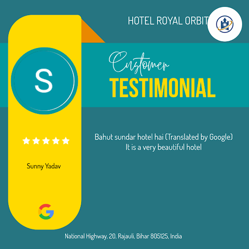 Sunny Yadav's stay at HOTEL ROYAL ORBIT in Rajauli was nothing short of exceptional! He loved the… post image