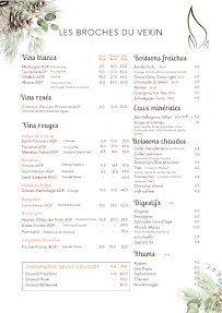Menu LES BROCHES DU VEXIN Au plaisir de régaler votre curiosité Page 3