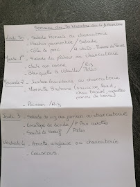 Menu Le Rimael Page 1