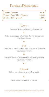 Menu La Petite Tonnelle Page 16