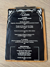 Menu L’atelier Page 2