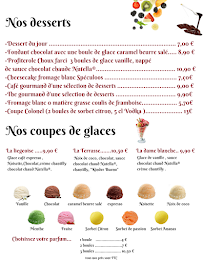 Menu La Terrasse Agen Page 1