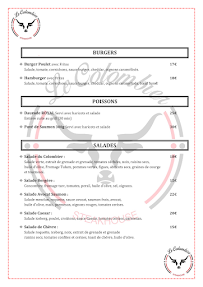 Menu Le Colombier Steakhouse Page 3