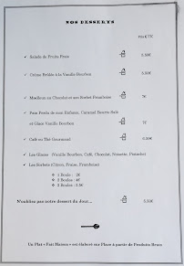 Menu Restaurant La Cour du Théâtre Page 14