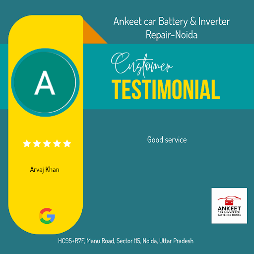 Arvaj raves about their exceptional experience at Ankeet car Battery & Inverter Repair-Noida, the…