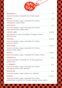 Menu Danos pizza Page 1