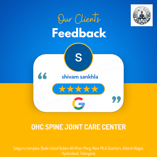 Shivam from Hyderabad raves about his exceptional experience at OHC SPINE JOINT CARE CENTER! He r… post image