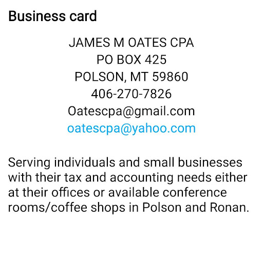 James M Oates CPA