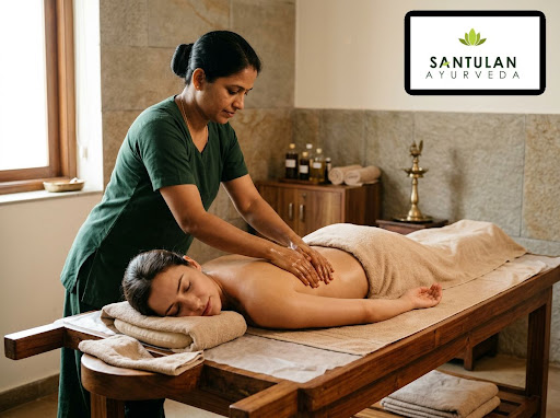 Experience the healing power of traditional Abhyangam at Santulan Ayurveda and Panchakarma Center… post image