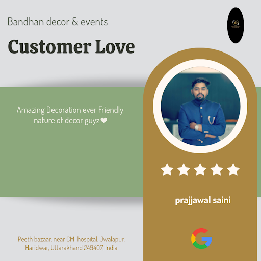 Prajjawal Saini had an unforgettable experience with Bandhan Decor & Events, the best wedding dec… post image