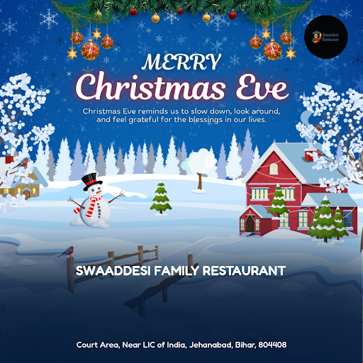 "Get into the festive spirit at Swaaddesi Family Restaurant in Jehanabad, the best place for part…