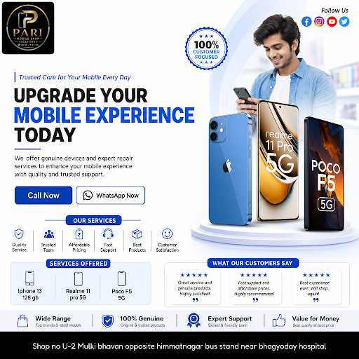 Visit Pari Mobile Reparing Shop - Mobile Mania to explore the Poco F5 5G and discover top-quality… post image