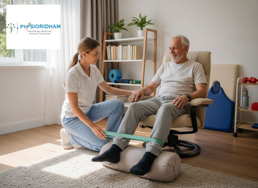 Recover faster without stepping out of your home. Physioridham brings expert physiotherapy at hom…