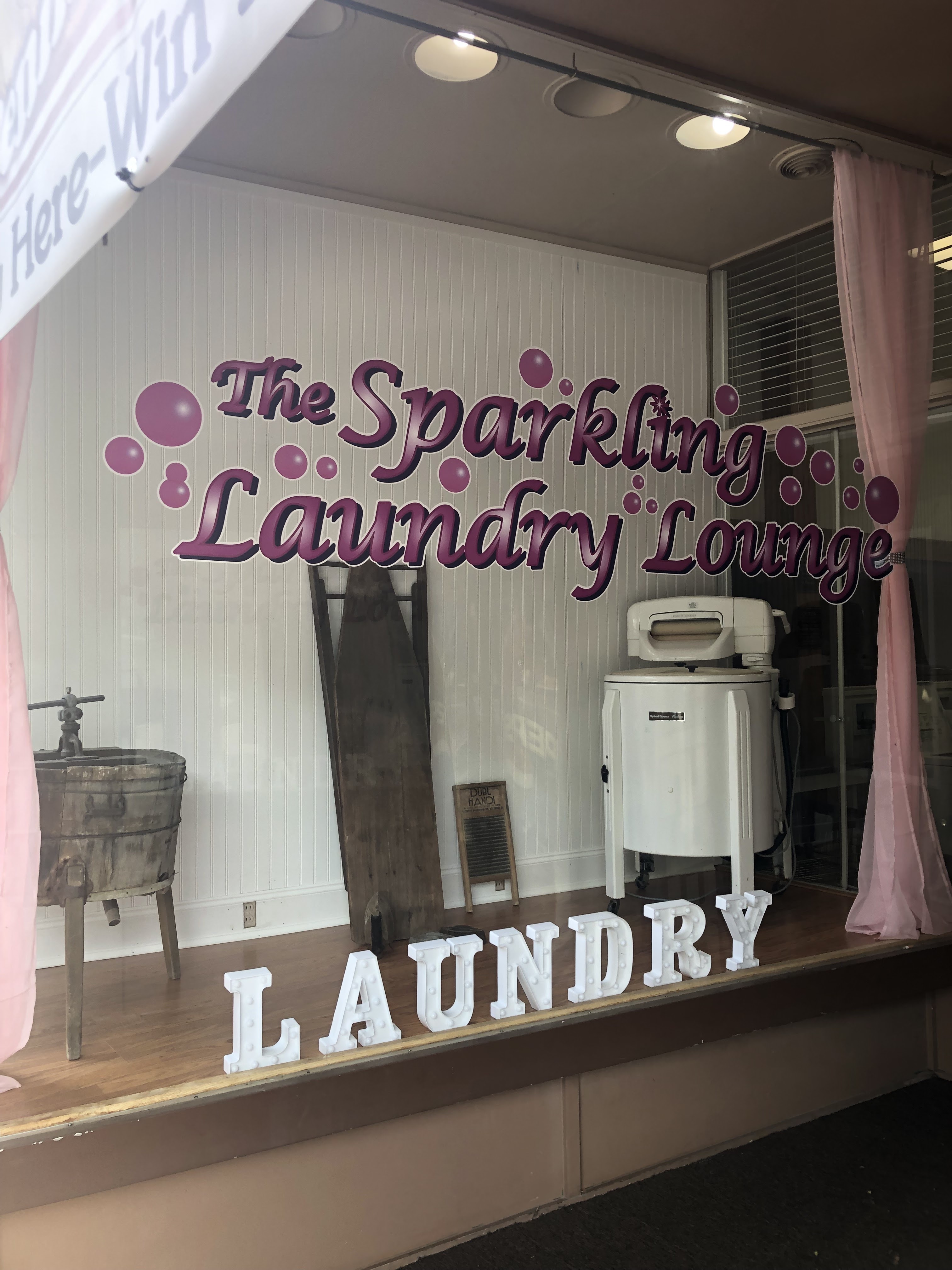 Self-service laundry at The Sparkling Laundry Lounge, Philipsburg, PA