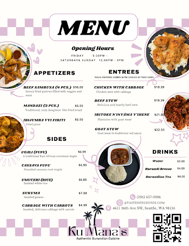 Ku Mana’s Authentic Burundian Cuisine by null