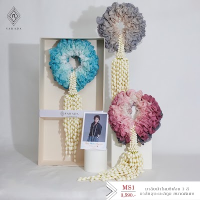 NaradaAsia ผ้าพันคอ ผ้าคลุมไหล่พรีเมี่ยม ของขวัญ มาลัยผ้าคลุมไหล่ ของที่ระลึกไทยไทย 1