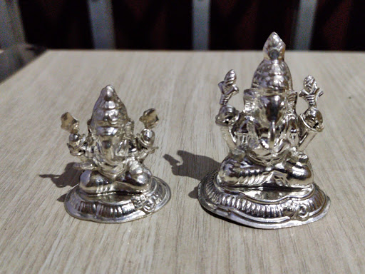 Silver Ganesh idols