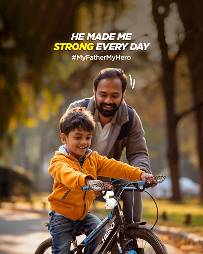 A father not only taught us to walk. He became our supporting wheels and taught us to ride throug…