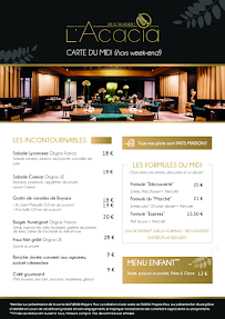 Menu Restaurant l'Acacia Page 2