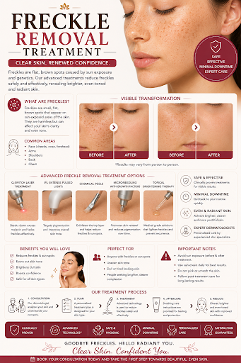 Looking for the best cosmetic surgeon in Pune Kharadi for freckle removal treatment? Visit Dermap… post image