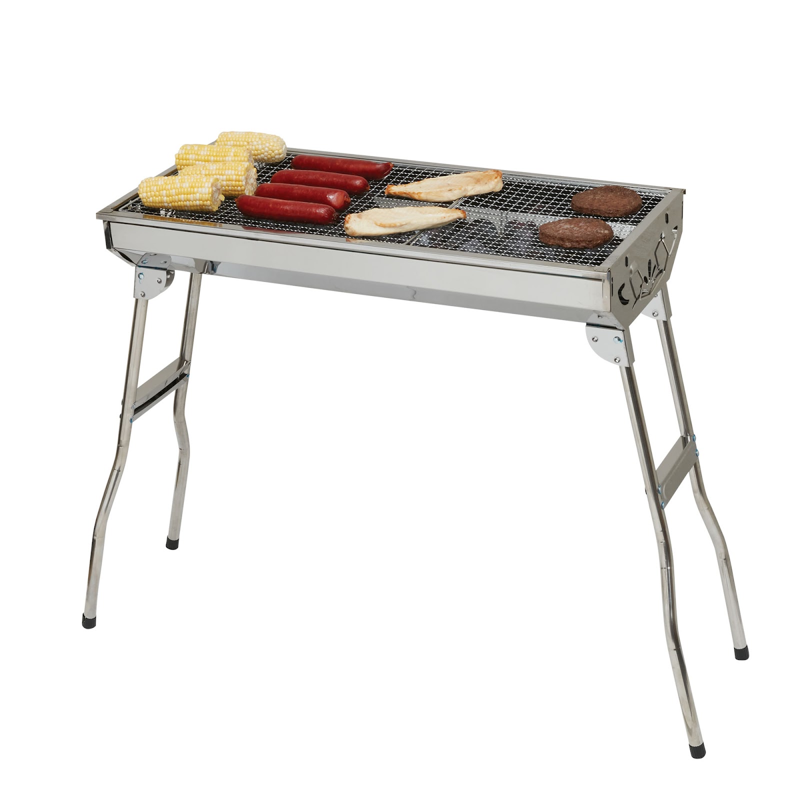 Alpine Cuisine Stainless Steel Portable Grill
