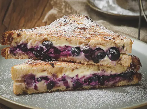 Blueberry Cheese Grilled Sandwich