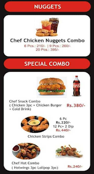 Chef De Burger menu 6