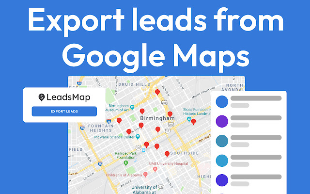 Export Leads from Google Maps with LeadsMap