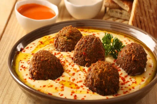 Hummus With Falafel Platter (Jain)